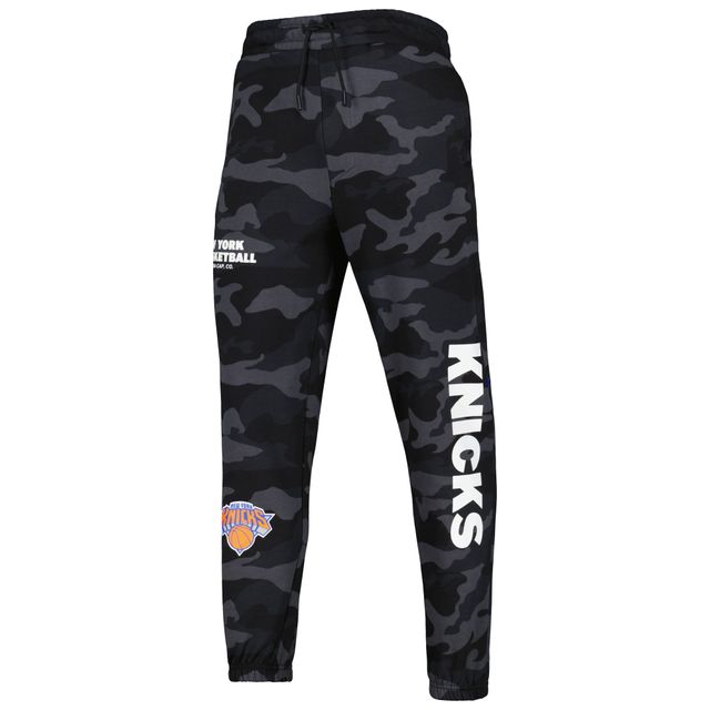 Pantalon de jogging ton sur des New York Knicks Era pour homme, noir/camouflage