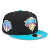 Casquette ajustée 59FIFTY New York Knicks Arcade Scheme Era pour hommes, noir/turquoise