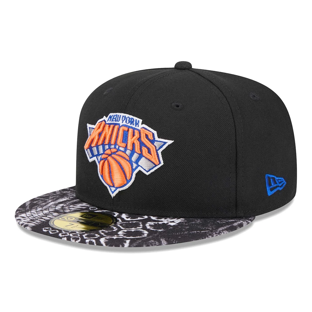 Casquette ajustée 59FIFTY New Era York Knicks Coral Reef pour hommes