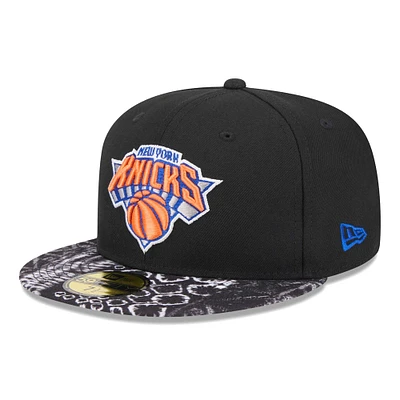 Casquette ajustée 59FIFTY New Era York Knicks Coral Reef pour hommes