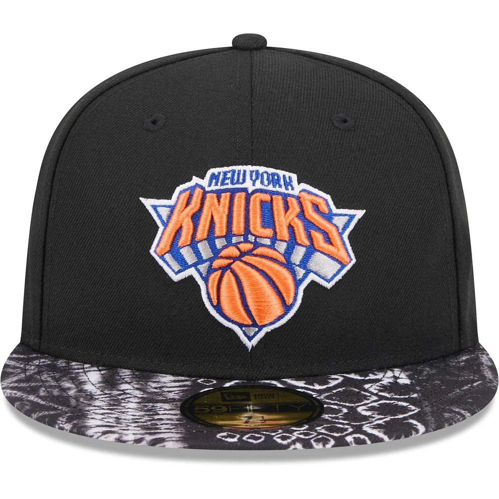 Casquette ajustée 59FIFTY New Era York Knicks Coral Reef pour hommes