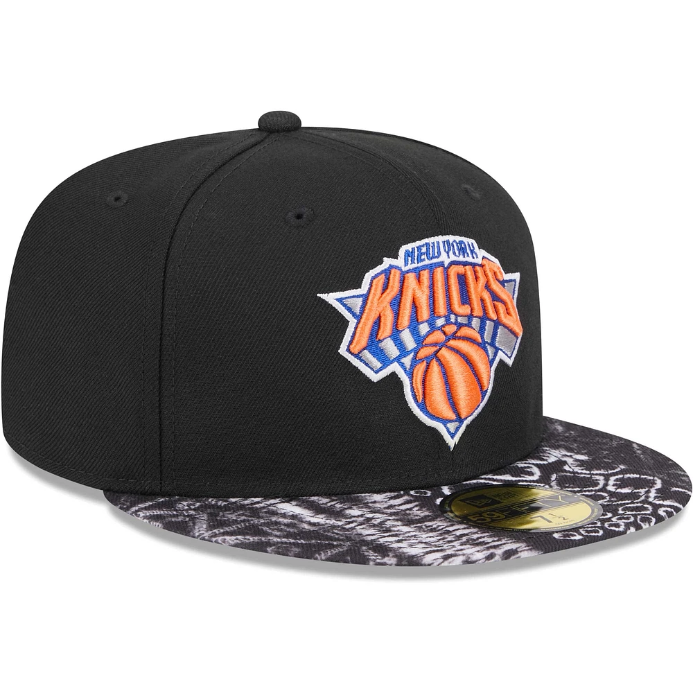 Casquette ajustée 59FIFTY New Era York Knicks Coral Reef pour hommes