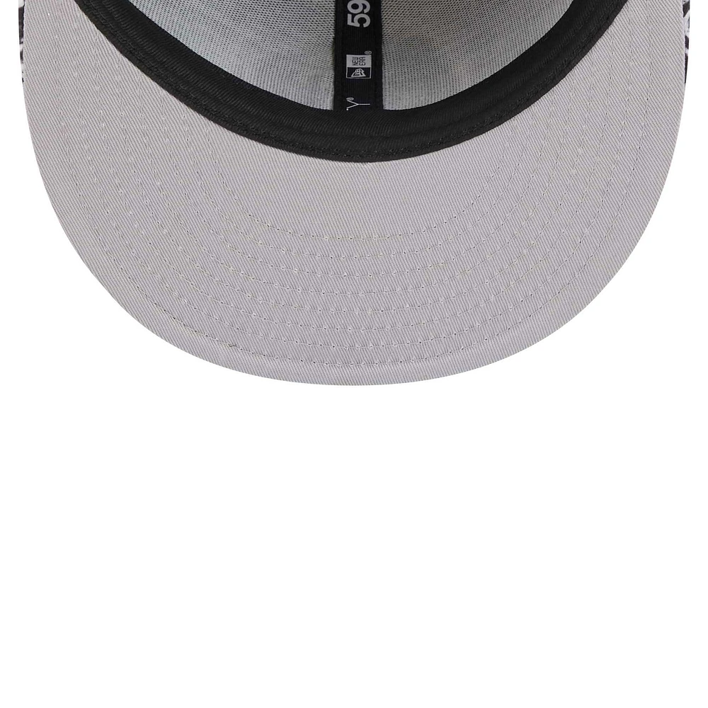 Casquette ajustée 59FIFTY New Era York Knicks Coral Reef pour hommes
