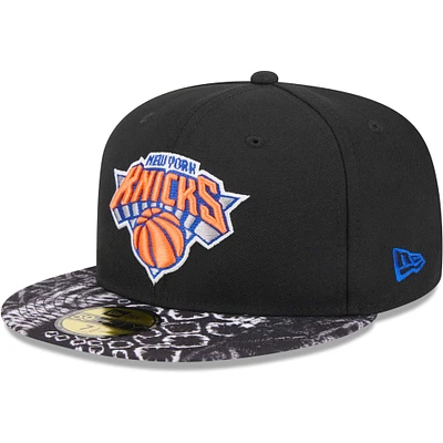 Casquette ajustée 59FIFTY New Era York Knicks Coral Reef pour hommes