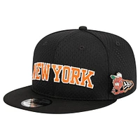 Casquette Snapback 9FIFTY Post-Up Pin Mesh New York Knicks New Era noire pour homme