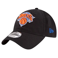 Men's New Era Black New York Knicks Team 2.0 9TWENTY Adjustable Hat