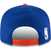 Men's New Era Blue/Orange New York Knicks Two-Tone 9FIFTY Adjustable Hat