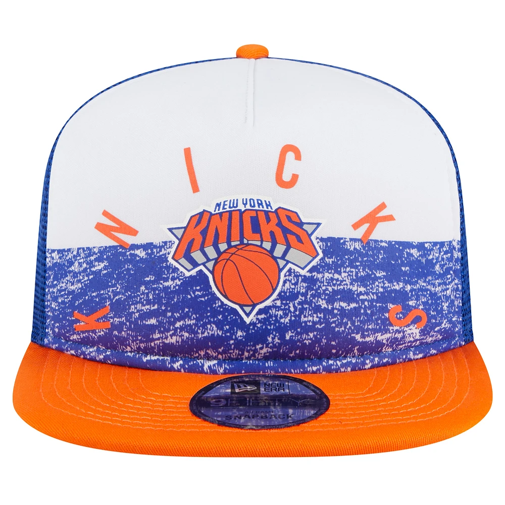 Casquette Snapback 9FIFTY New Era New York Knicks Arch A-Frame Trucker pour homme