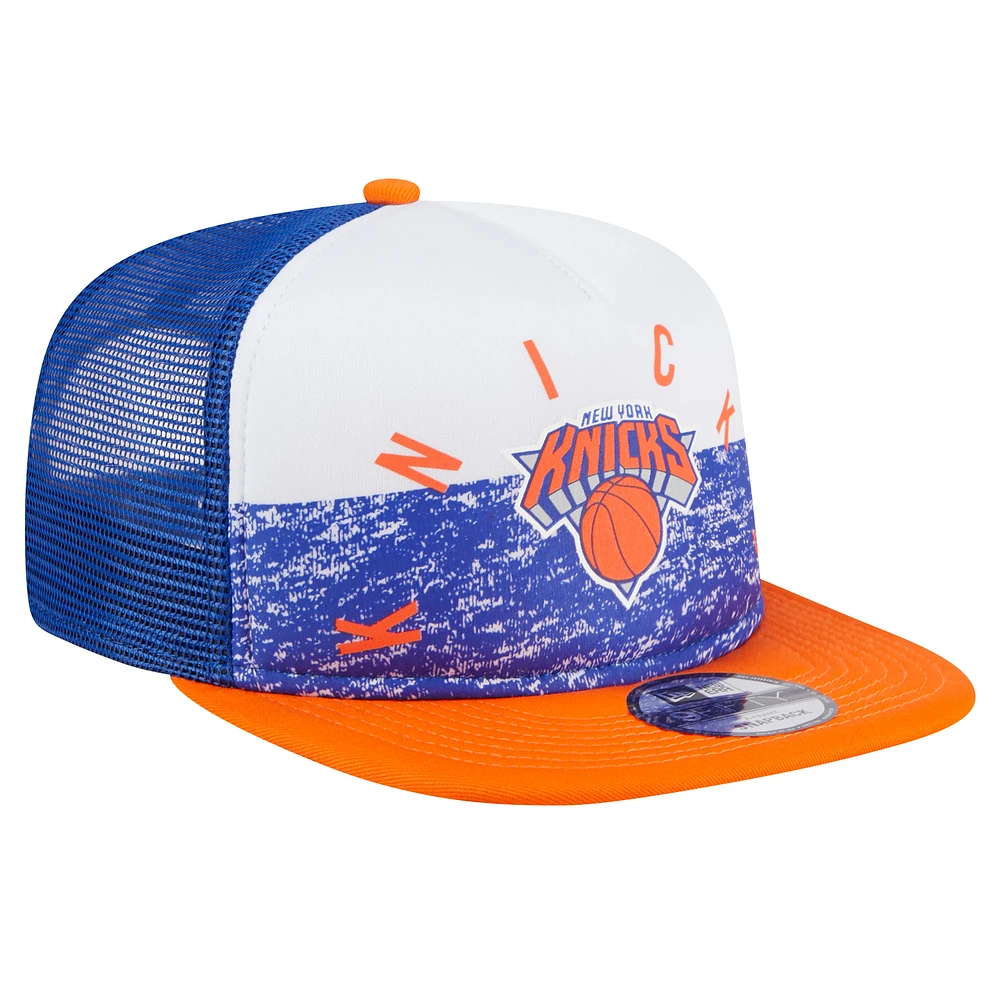 Casquette Snapback 9FIFTY New Era New York Knicks Arch A-Frame Trucker pour homme