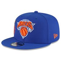 Men's New Era Blue New York Knicks - Back Half 9FIFTY Snapback Adjustable Hat