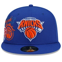 Men's New Era Blue York Knicks - Back Half Team 59FIFTY Fitted Hat