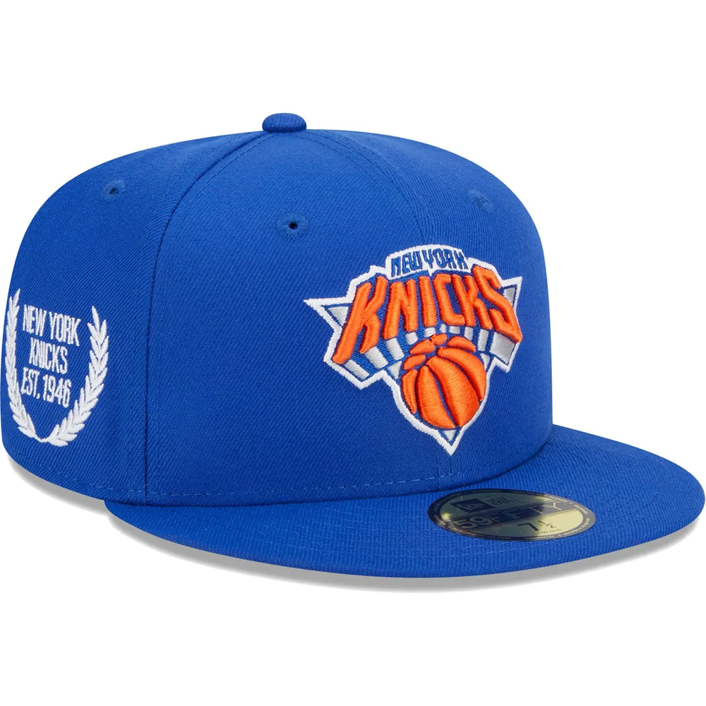 Casquette ajustée 59FIFTY avec sous-visière camouflage des New York Knicks Era pour homme, bleu