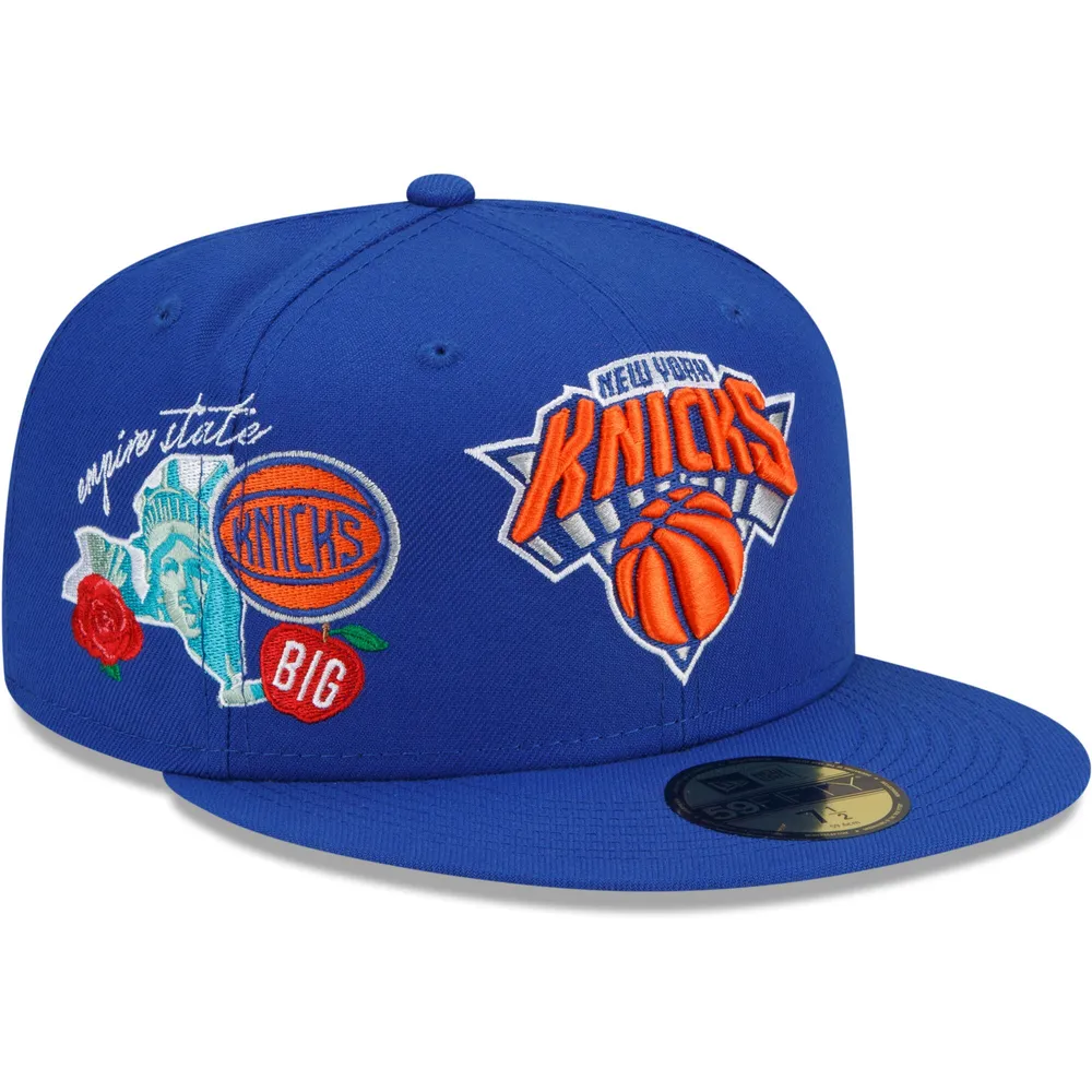 Lids New York Knicks Era Side Split 59FIFTY Fitted Hat - Blue