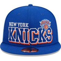 Casquette Snapback New Era bleue des New York Knicks Gameday 9FIFTY pour hommes