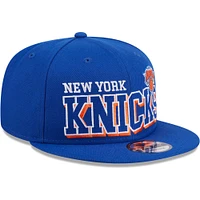 Casquette Snapback New Era bleue des New York Knicks Gameday 9FIFTY pour hommes