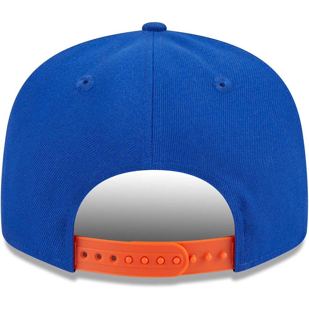 Men's New Era Blue New York Knicks Gameday 9FIFTY Snapback Hat