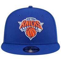 Casquette Snapback 9FIFTY Injection State Outline New Era bleue pour homme des New York Knicks