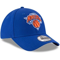 Casquette ajustable 9FORTY pour homme New Era Blue New York Knicks Couleur officielle de l'équipe