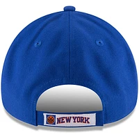 Casquette ajustable 9FORTY pour homme New Era Blue New York Knicks Couleur officielle de l'équipe
