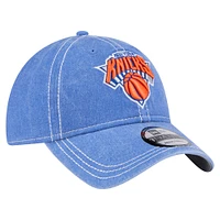 Casquette ajustable teintée pigmentée New Era 9TWENTY bleue des New York Knicks pour homme