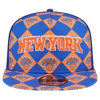 Casquette Snapback 9FIFTY New Era New York Knicks Seeing Diamonds A-Frame Trucker pour hommes