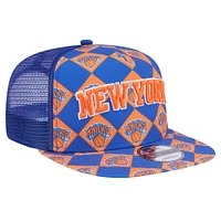 Casquette Snapback 9FIFTY New Era New York Knicks Seeing Diamonds A-Frame Trucker pour hommes