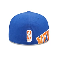 Casquette ajustée 59FIFTY à fente latérale des New York Knicks Era pour homme, bleu