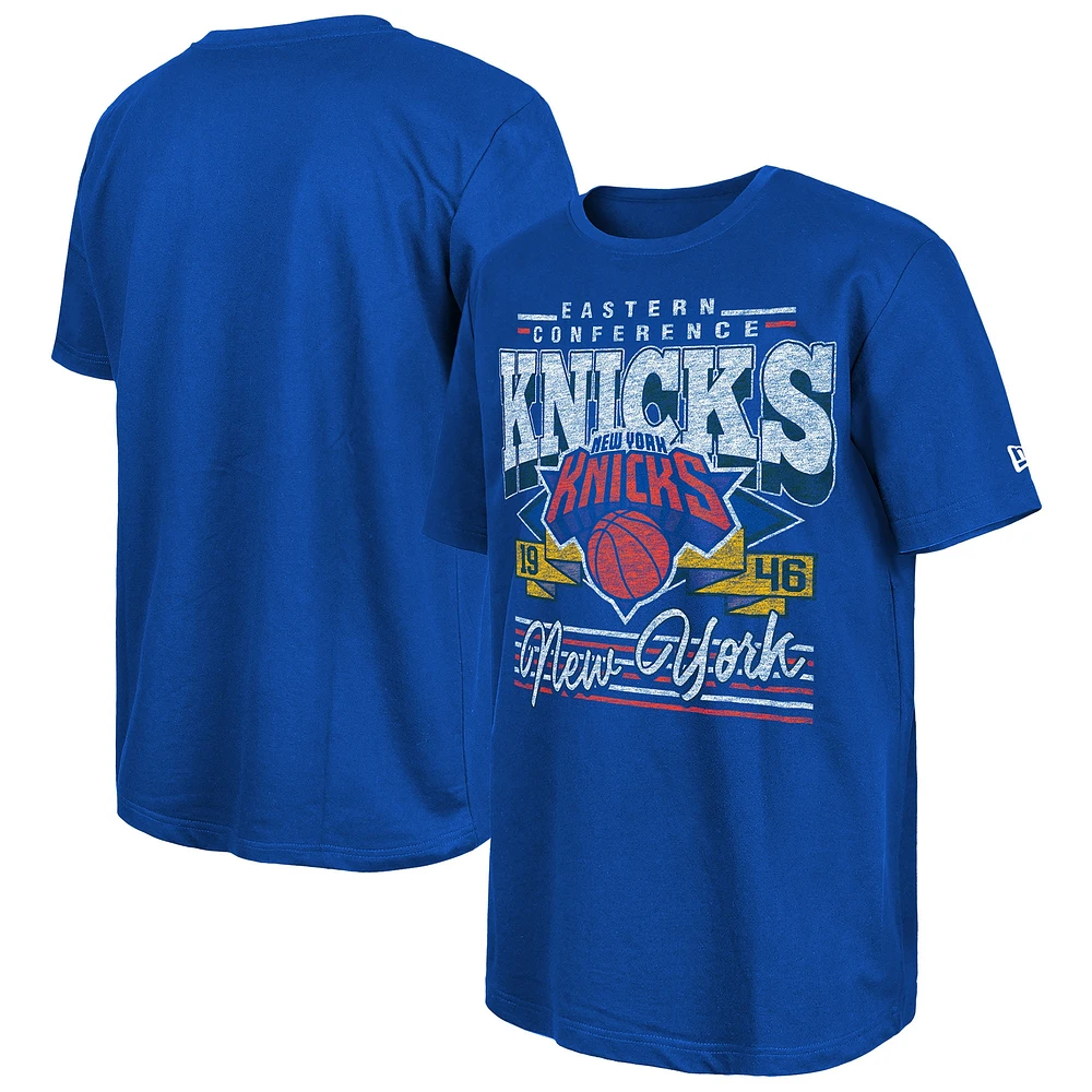 Men's New Era Blue York Knicks Sport Classics T-Shirt