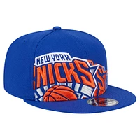 Casquette Snapback 9FIFTY Sport Night Team Shadow New Era bleue pour homme des New York Knicks