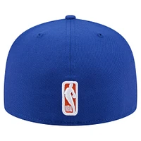 Men's New Era Blue York Knicks State Stitch 59FIFTY Fitted Hat