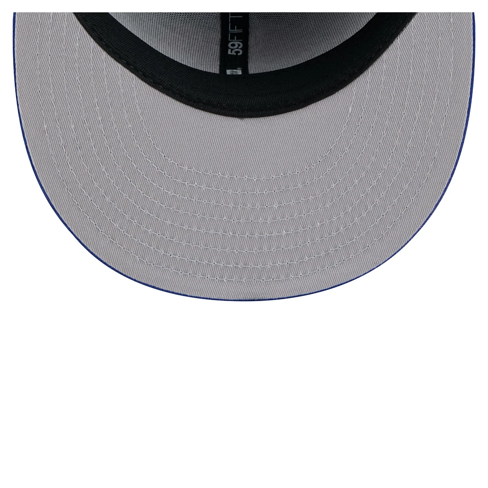 Men's New Era Blue York Knicks State Stitch 59FIFTY Fitted Hat