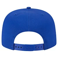 Men's New Era Blue New York Knicks Team Text Golfer Snapback Hat