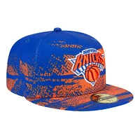 Casquette ajustée New Era York Knicks Tip-Off 59FIFTY bleue pour homme