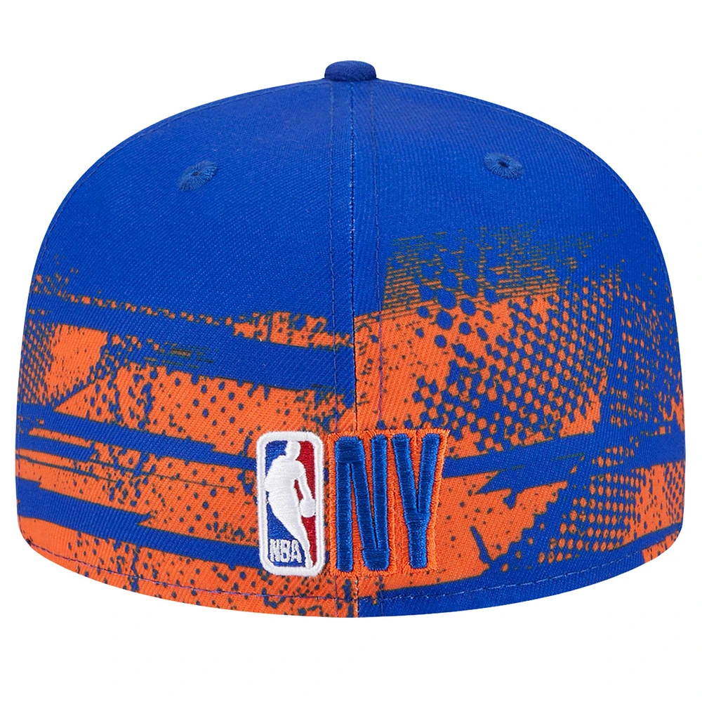 Men's New Era Blue York Knicks Tip-Off 59FIFTY Fitted Hat