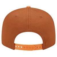 Men's New Era Brown/Orange New York Knicks 2-Tone Color Pack 9FIFTY Snapback Hat