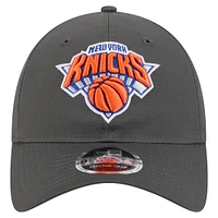 Casquette ajustable New Era 9TWENTY Active Ripstop des New York Knicks, couleur anthracite, pour homme