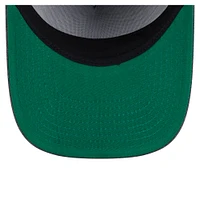 Men's New Era  Charcoal New York Knicks Throwback Washed Pre-Curved 9FIFTY Snapback Hat
