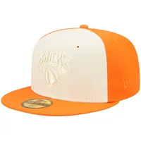 Men's New Era Olive/Orange New York Knicks Two-Tone 59FIFTY Fitted Hat