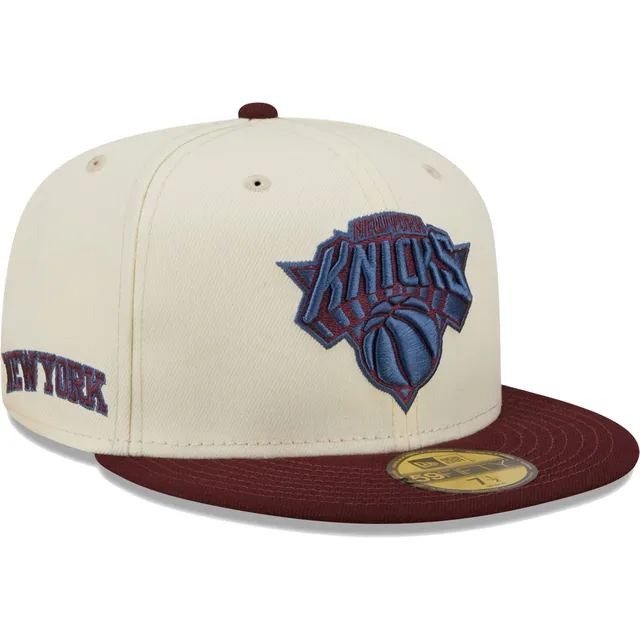 New Era Men's New Era Blue York Knicks Side Split 59FIFTY Fitted Hat