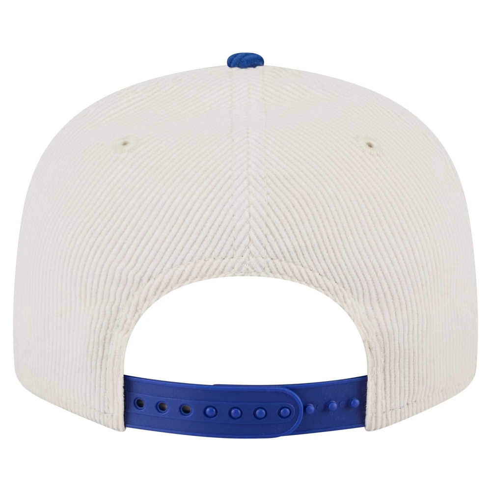 Men's New Era Cream New York Knicks Corduroy Two-Tone 9FIFTY Snapback Hat