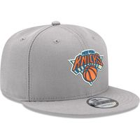 Men's New Era Gray New York Knicks 9FIFTY - Snapback Hat