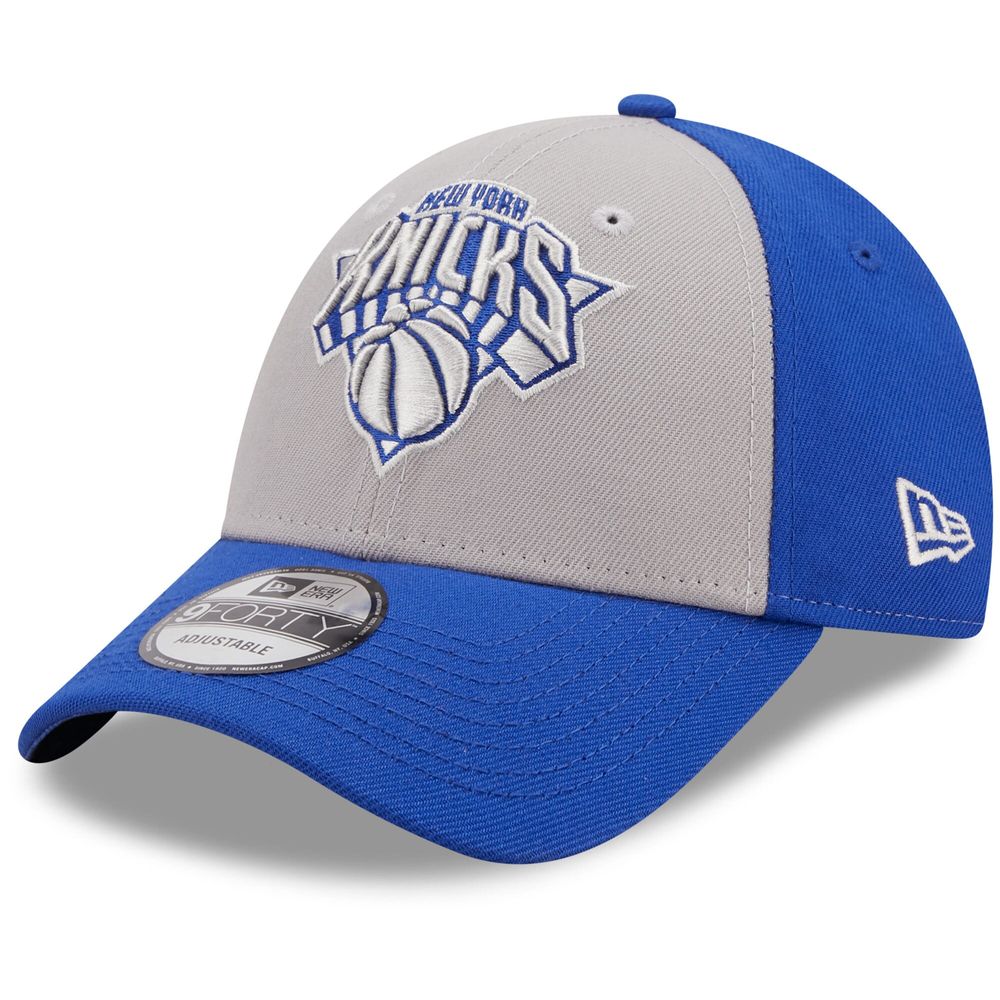 Men's New Era Gray New York Knicks The League 9FORTY - Adjustable Hat