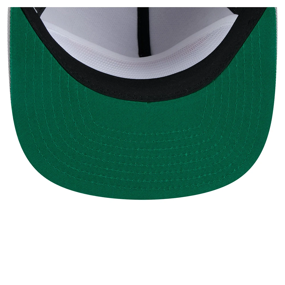 Casquette snapback grise New Era pour homme, motif golfeur rétro des New York Knicks