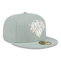 Casquette ajustée 59FIFTY New Era York Knicks Springtime Camo pour homme, verte