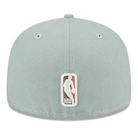 Men's New Era  Green York Knicks Springtime Camo 59FIFTY Fitted Hat