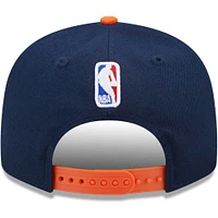 Casquette Snapback New York Knicks New York Knicks Jersey Hook Statement Edition 9FIFTY New Era pour homme, bleu marine/orange