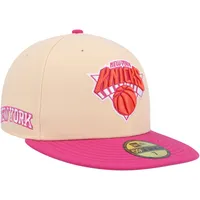 Casquette ajustée New Era York Knicks Passion Mango 59FIFTY orange/rose pour homme