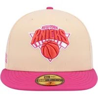 Casquette ajustée New Era York Knicks Passion Mango 59FIFTY orange/rose pour homme