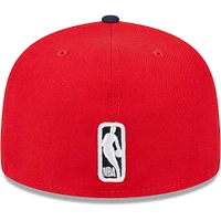 Casquette ajustée 59FIFTY des New York Knicks Era pour homme, rouge/bleu marine