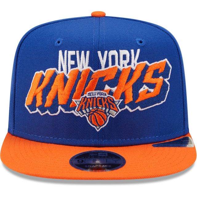 New Era Royal New York Knicks Bold 9FIFTY pour homme - Casquette Snapback